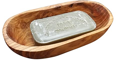 D.O.M. Seifenschale Rainbow oval klein aus Olivenholz