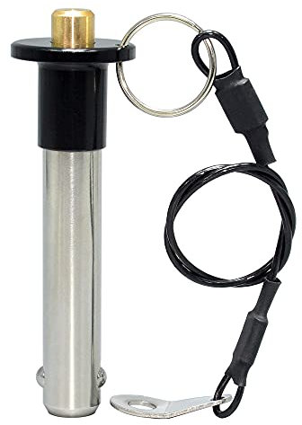 AUZHU- PLA - Metrico- Perni autobloccanti a sfere acciaio inox Perni di bloccaggio di sicurezza Perni a sgancio rapido Perni a molla, Perni di posizionamento, Spillette, Dimensioni: M 5 mm - L 20 mm