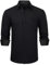 Enlision Chemise Noir Homme Manche Longue Business Habillées Casual Chemises Costume Formelle Coton Chemise Repassage Facile Regular Fit XL