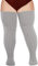Moon Wood Damen Overknees Kniestrümpfe Große Größen Woll Baumwolle Thigh High Socks Warm Extra Lange Oberschenkelstrümpfe Beinwärmer mit Strumpfband