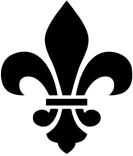 Heraldische Lilie Aufkleber Fleur de Lis Lille Emblem Wappen Frankreich 14x12cm in 21 Farben