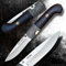 Damascus Hunter Dellinger SISSO Sentinell M390 & Taschenmesser & Klappmesser & M390 pulverbeschichtetes Stahlmesser & Outdoor Folder Knife 85 mm Klinge