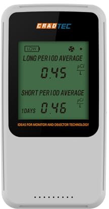 Rilevatore radon, qualità dell'aria domestica, facile da usare.