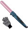 CkeyiN 32mm Curling Wand Professional Ceramic Barrel Hair Curler for Long Hair & Big Beach Waves Curls Adjustable Temperature Dual Voltage with Glove, Rose Gold
