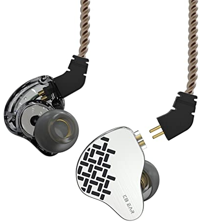 keephifi KBEAR Rosefinch In-Ear-Kopfhörer, In-Ear-Monitor, IEM Kopfhörer kabelgebundene HiFi-Ohrhörer, Earbuds Wired Headset mit HD-Mikrofon für Musik und Anrufe (Schwarz mit mikro)