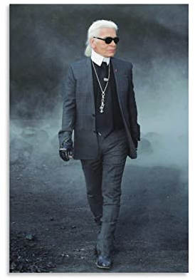 AIPHE Kunstwerk Malerei Leinwanddrucke Karl Lagerfeld-267 Poster Dekoration Wohnzimmer Schlafzimmer Malerei 60x90cm Kein Rahmen