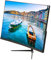 Monitor de Computadora de 27 Pulgadas, Monitor de Pantalla LCD de Eliminación Automática de Sombras Ultrafino Negro para Monitoreo HD (Enchufe de la UE)