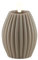 Deluxe Homeart Stripe Flammenlose LED-Kerze - mit Real Flame™-Technologie - batteriebetriebene Kerze (10 x 15 cm, Sand)