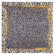 Yurosiay Damen Seide Schal 130×130cm Seidentuch Leopardenmuster Mode Seide Halstuch Elegant Bandana Tuch Seide Schal Leopardenmuster Weich Leicht Seidenschal Kopftücher Damen Seide Grau