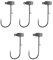 Goture Tungsten Ned Rig Jigköpfe – 5 Stück (3/907.2 g), Salzwasser- und Süßwasserangeln, Crappie, Forelle, Barsch, Zander Jigs