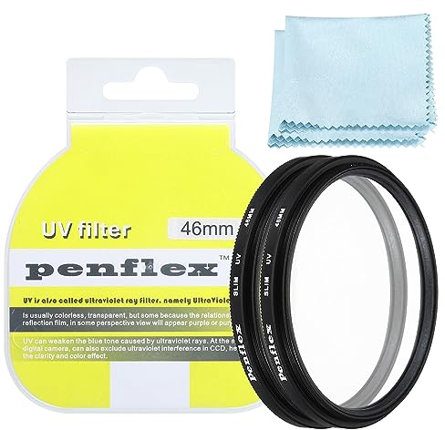 PATIKIL 46mm Filtro, 2 Pz Protezione Filtro SLIM Protezione-UV Fotocamera Obiettivo Filtro Alluminio Ottica Fotocamera Accessori Cristallo Chiaro Fotografie per46mm 30mm Lenti