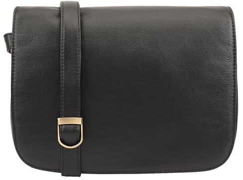 Lloyd Baker Umhängetasche aus echtem Leder, weiche Schultertasche mit verstellbarem Riemen, kompakte Größe mit mehreren Fächern, Nahan