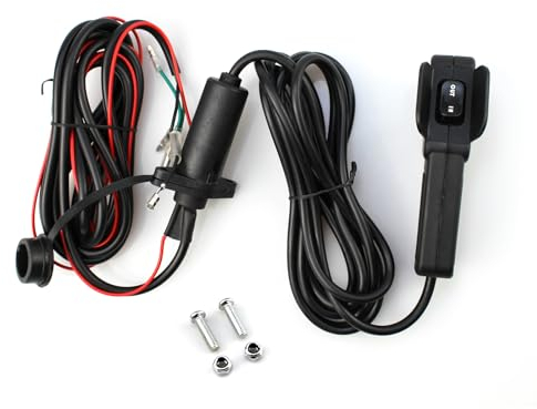 ANP PUAUTO 12 V Seilwinde Handsteuerungs-Set für ATV-UTV-Winde mit ergonomischem Griff und Steuersteckdose