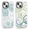 Xylota 2 Stück Transparent Handyhülle für iPhone 14/iPhone 13 6,1 Hülle, Durchsichtig Case Muster Niedlich Smileys Mädchen Schutzhülle, Weich Silikon Dünn TPU Bumper Stoßfeste Cover für iPhone 14,05