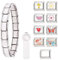 Kunoli Italian Charm Bracelet Set - 18+8 DIY Charms, Abnehmbar für Damen, Mit Öffnungswerkzeugen, Module für Italienische Armbänder, Edelstahl