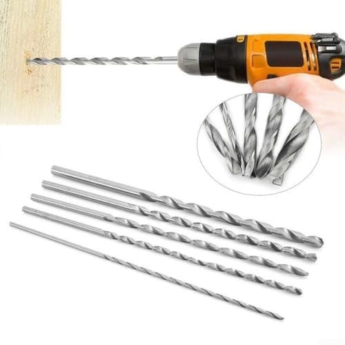 Premium Long Reach HSS Drill Bits, 200mm Length, for Metal Drilling (1pc 8mm)