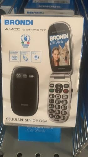 BRONDI CELLULARE SENIOR DUALSIM AMICO SPECIALE 4G BLACK METAL