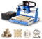 WolfPawn 3018 500W CNC Router Machine All Metal Structure 3 Aixs CNC Engraving Machine with Emergency Stop Button and Limit Switches for Wood Acrylic MDF Nylon Carving, Working Area 300X180X60mm