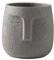 Keramikvase mit nordischem menschlichem Gesicht, Blumentopf, Sukkulenten, grüne Pflanze, Übertopf, Zuhause, Balkon, Garten, Dekoration