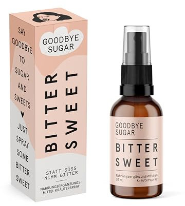 BITTERSWEET® Goodbye Sugar – Bitterstoffe Spray 20ml | Bitterspray gegen Heißhunger | Bitterstoffe gegen Heißhunger | Bittertropfen als Hunger Blocker