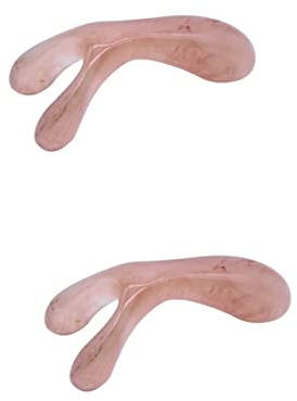 HAPINARY 2stücke Nasenmassager Aus Resin Tragbarer Nasenschaber Zur Gesichtsmassage Akupressur Und Entspannung Für Zuhause Langlebig Und Pflegeleicht Jadeähnlicher Farbe