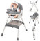Baby High Chair 3-in-1 Highchair with Playstand Kids Highchairs with Removable Tray Adjustable Folding Baby Chairs with Reclining Function Combination Adjustable Foldable Dining Chairs
