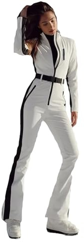 Surttan Completi Donna Sci Completi da Sci Sportivi Completo Snow Calda Tuta Snowboard Impermeabile Completo Intera da Neve Elegante Tuta Neve con Zip a Maniche Lunghe Tute Doposci Casual Termico