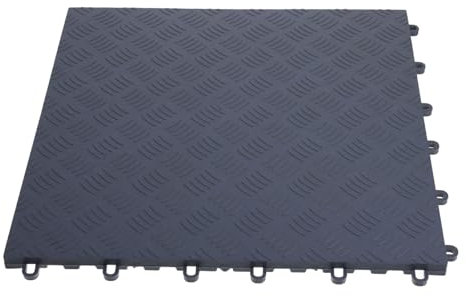 DOITOOL Garage Floor Covering Tiles Attic Basement Flooring Mats Plastic Grid Panel 1.8cm Thick Diy Friendly