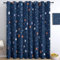 Sammelalbum Nachthimmel Sterne Vorhänge 3D Drucken Wohnzimmer Gardinen Verdunkelungsvorhänge 2er Set, Vorhang Blickdicht Wärmeisolierend Gardine mit Ösen Schlafzimmer Deko 2 x H183 x B117 cm
