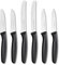 Ruffulon Profi-Obstmesser&Gemüsemesser-Set,6-teilig,ultrascharfe Klingen,Edelstahl-Gemüsemesser,stabiler Griff,kompaktes Gemüsemesser,Obstmesser,Black.