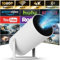 [Official Netflix Certified & Electric Focus] Mini Projector – WiFi & Bluetooth, XYRO 1080P Supported, Portable Projector with 180° Rotatable Stand, Auto Keystone, Dust Removal & Cooling Design