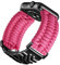 BINLUN Bracelet Compatible avec Apple Watch 42mm 41mm 40mm 38mm Tressé 550 Paracorde Acier Sport Bracelets Compatible avec iWatch Serie 10/9/8/7/SE2/SE/6/5/4/3/2/1(Rose Rouge Noir)