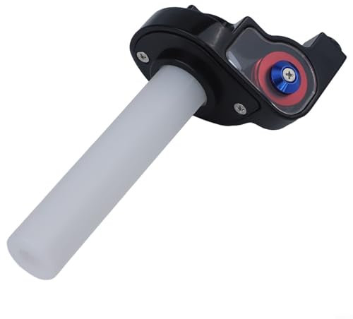 Mango del acelerador para motocicleta y scooter, hecho de material de aleación de aluminio (rojo)