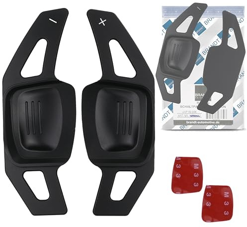 Lenkrad Schaltwippen SET ALU SCHWARZ kompatibel mit DSG VW AMAROK I ARTEON CADDY IV V GOLF 6 7 T6 T7 PASSAT B8 3G POLO 5 6 SHARAN II Tiptronic