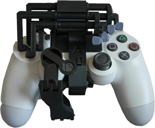 Adattatore per controller con una sola mano per PS4 e PS5 Attacco a scatto per PS4 per PS5 per PlayStation per DualSense Gaming con una mano singola con cinturino da gamba (mano sinistra, S4)