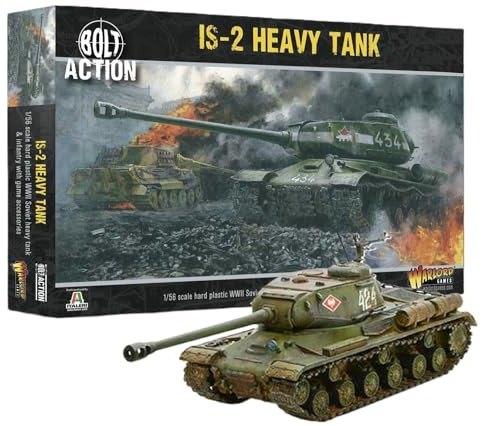 Warlord Games is-2 Heavy Tank - 1:56/28mm Kunststoff Modellpanzer für Bolt Action Hochdetaillierte Miniaturen aus dem 2. Weltkrieg