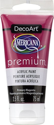 Premium Acrylics Primary Magenta Artist Paint, Acrylic, 3.8 x 3.8 x 13.7 cm