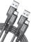 JSAUX USB C Cable (2 m 2-Pack) 3.1A Fast Charging, Type C Fast Charger Cable Compatible with iPhone 16e 16 15 Pro Max Plus, Samsung Galaxy S25 S24 S23 S22, A14 A15 A25 A35 A53 A55, CarPlay -Grey