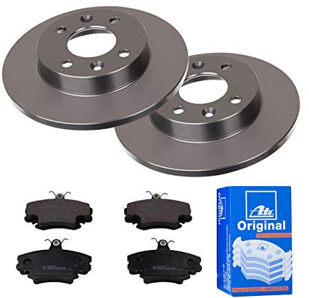 ATE Bremsen-Set 2 Bremsscheiben + Bremsbeläge Ø238 Einbau Vorne Bremsscheiben-Set Scheibenbremsen passend für Renault Clio 2 Twingo 1 C06x