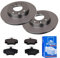 ATE Bremsen-Set 2 Bremsscheiben + Bremsbeläge Ø238 Einbau Vorne Bremsscheiben-Set Scheibenbremsen passend für Renault Clio 2 Twingo 1 C06x