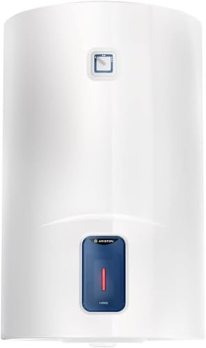 Ariston Lydos R - Termo Eléctrico 50 Litros, Calentador de Agua Eléctrico Vertical con Regulación Externa + Titanio en Depósito 48x45x56,8, Calentadores Instalación en España Eficiencia C Rango (A+/F)