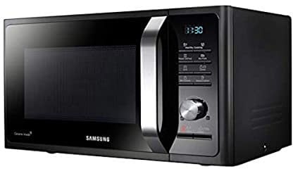 SAMSUNG MG28F303TAK/EC Micro-ondes avec grill, 900 W/1500 W, 28 litres, 6 niveaux de puissance, intérieur céramique, couleur noire