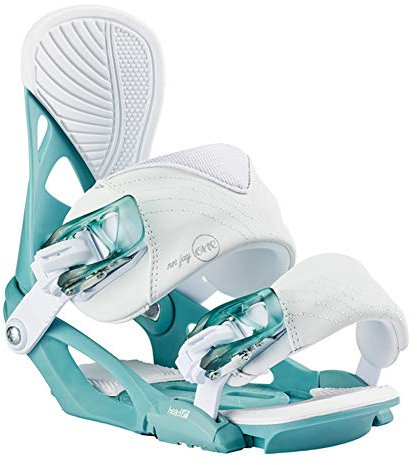 HEAD Women's NX FAY I Tool-Free Easy Adjustable All-Mountain Snowboard Bindings, Laguna, Medium