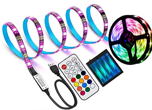 AIJIAER Battery Powered Led Strip Lights, 6.56ft, 21 Buttons Remote Controlled, DIY Indoor and Outdoor Decoration (2.1)