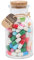 Weiyirot Capsule Message Pills - 100Pcs Capsule Letters Message in a Bottle, Glass Message Wishing Bottle Cute Smiling Face Capsule Message Jars for Boyfriend Girlfriend Lovers Family