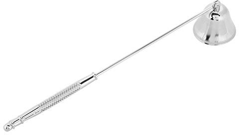 BOROCO 1Pcs Fashion Edelstahl Glockenförmige Kerzenlöscher Docht Trimmer Abdeckung Handwerkzeug(Silver)