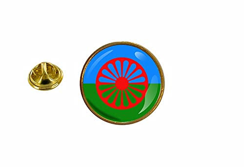 Akachafactory pins pin Badge pin's Drapeau roms Romani Gitan tzygane Rond
