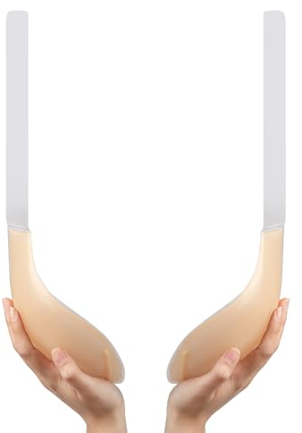 Klebriger BH für große Brüste, unsichtbarer Lift Up & Push Up mit Trägern, Hautfarben, E