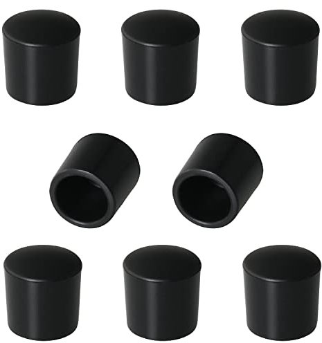 DGBRSM Door Stop Bumper Tips 8pcs Black 0.39 Inch Door Rubber Stop Bumper Replacement Stopper Tips Caps Protect Doors & Wall Household Door Stopper Tips Caps