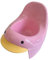 Virsus Vasino con seduta ergonomica 5212, misura pari a 32x23x24 cm, schienale rialzato, wc apprendimento per neonati a forma di PAPERA per bambini, facile da pulire, Vari Colori (Rosa)